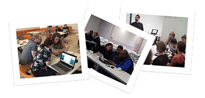 Pictures of Open Knowledge Maps workshops worldwide