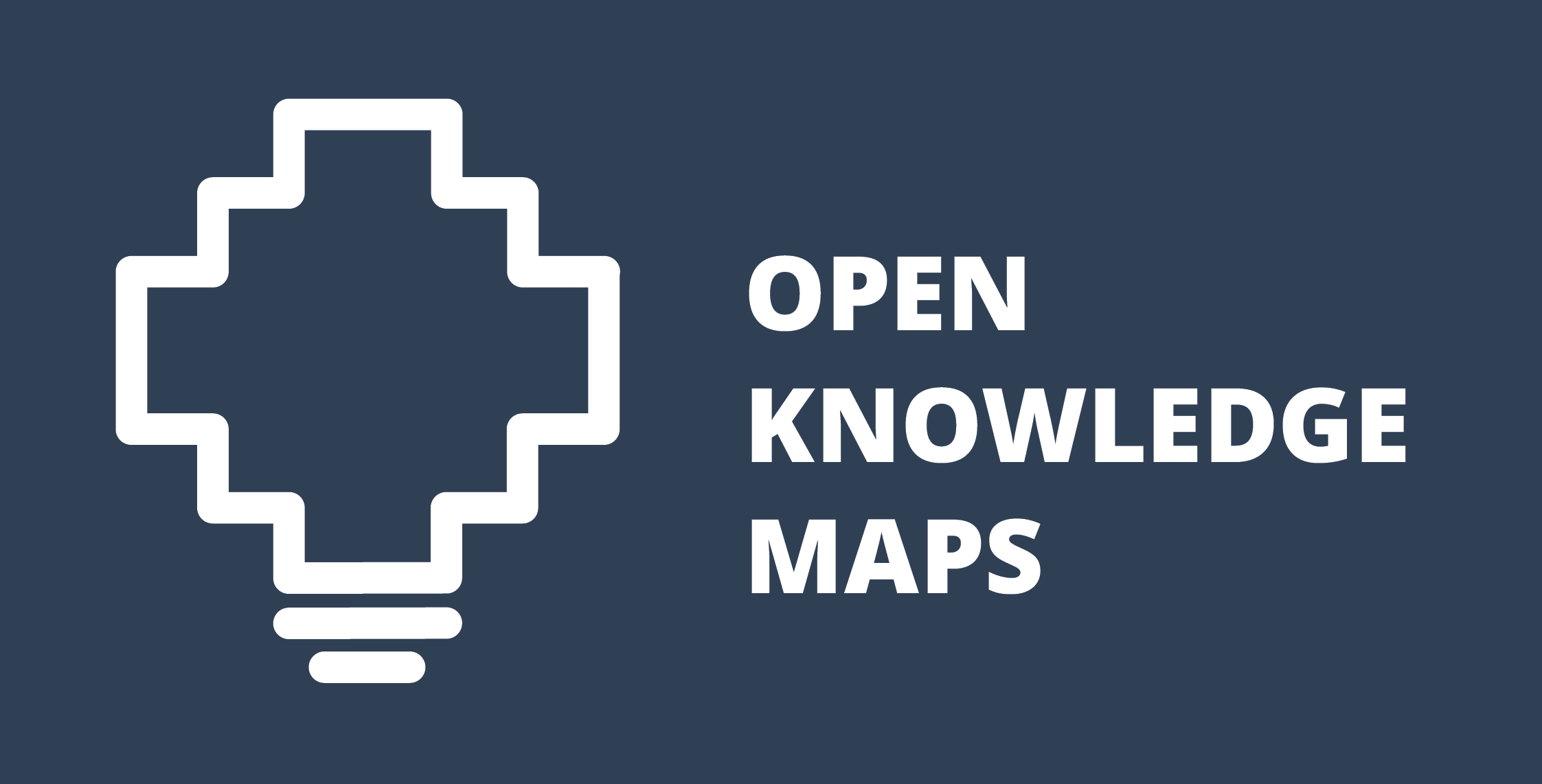 Logo Open Knowledge Maps white background