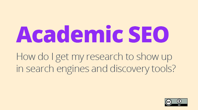 Academic SEO Workshop Materials